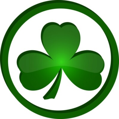 24 essbare Reispapier Kuchen Dekorationen - Kleeblatt, Patrick, Irisch, Irland