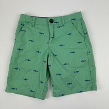 Cat  Jack Shorts Boys Medium 8 Green Blue Sharks