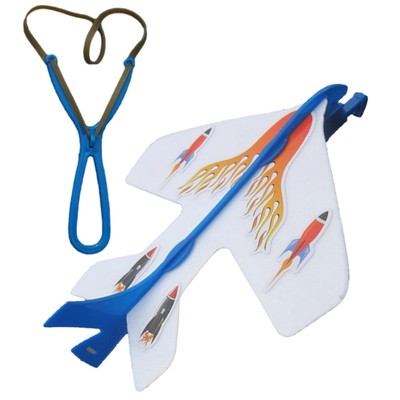 2X Airplane Toy Hand Launch Plane Glider Planes with LED Light for Outdoor Flyin