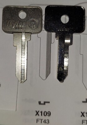 Fiat, Lamborghini, Alfa, Moto Guzzi, X109, FT43, SIP2, FI7I, Vintage Key Blank.