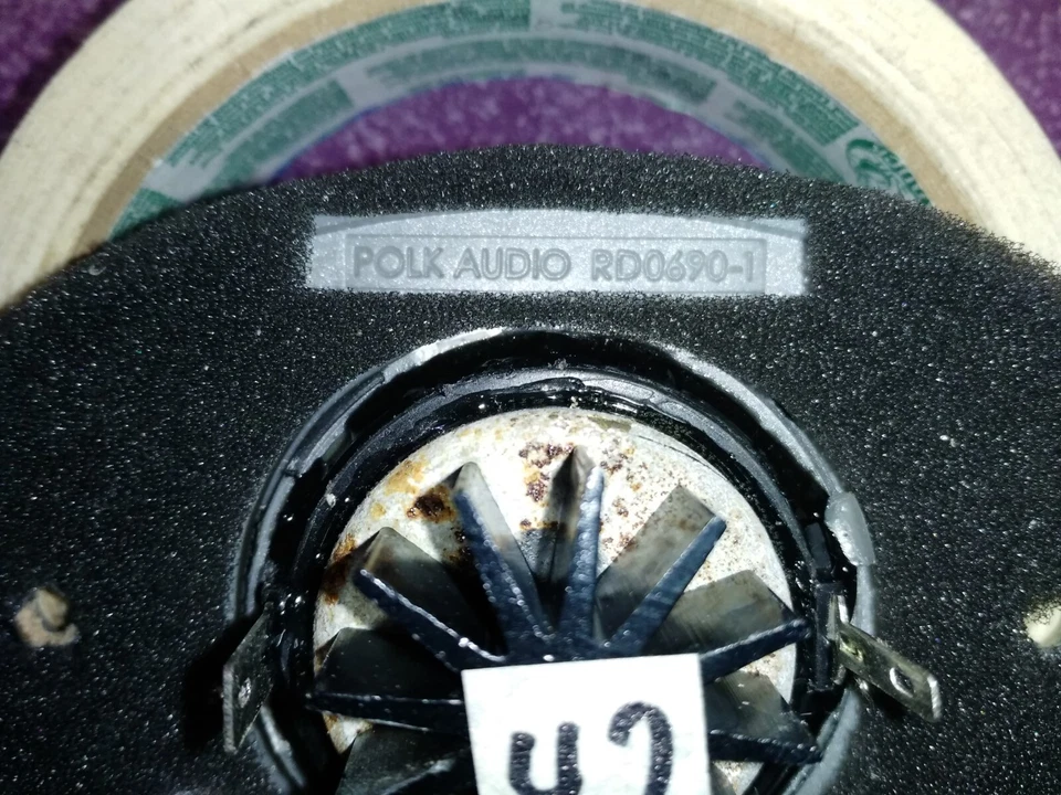 POLK RD0690-1 1" Cúpula Plateada Tweeter RTi8 EXCELENTE Foto 4 de 4