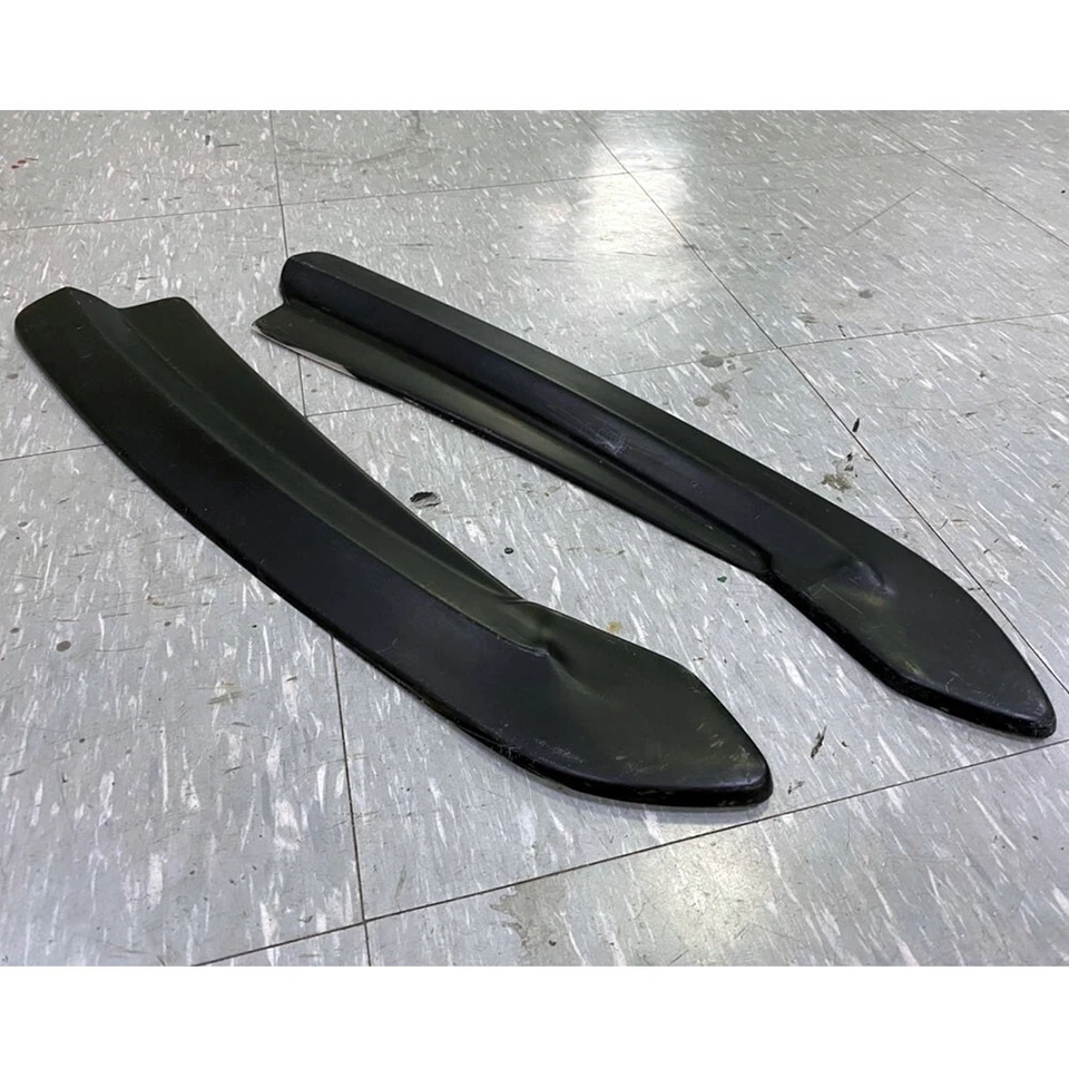 Matte Black Fit For Audi RS6 C7 5D Avant Rear Side Bumper Splitter 2013-2018 Foto 3 de 4