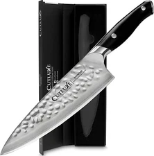 Cutluxe Shinobi Series 8" Chef Knife with G10 Military Grade Ergonomic Handle