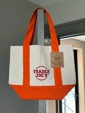 Trader Joe’s Crew Member Exclusive Mini Orange Tote Bag *New W/ Tag!