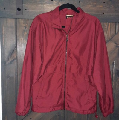 Vintage Auburn sportswear jacket Pfizer logo back wine red S