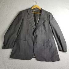 Ermenegildo Zegna 2 Button Suit Jacket Sport Coat Blazer Wool Silk Men 40R FLAW
