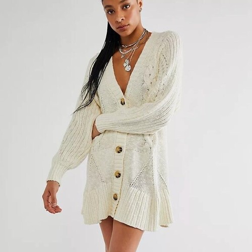 People Penelope Mini Sweater Dress Size 