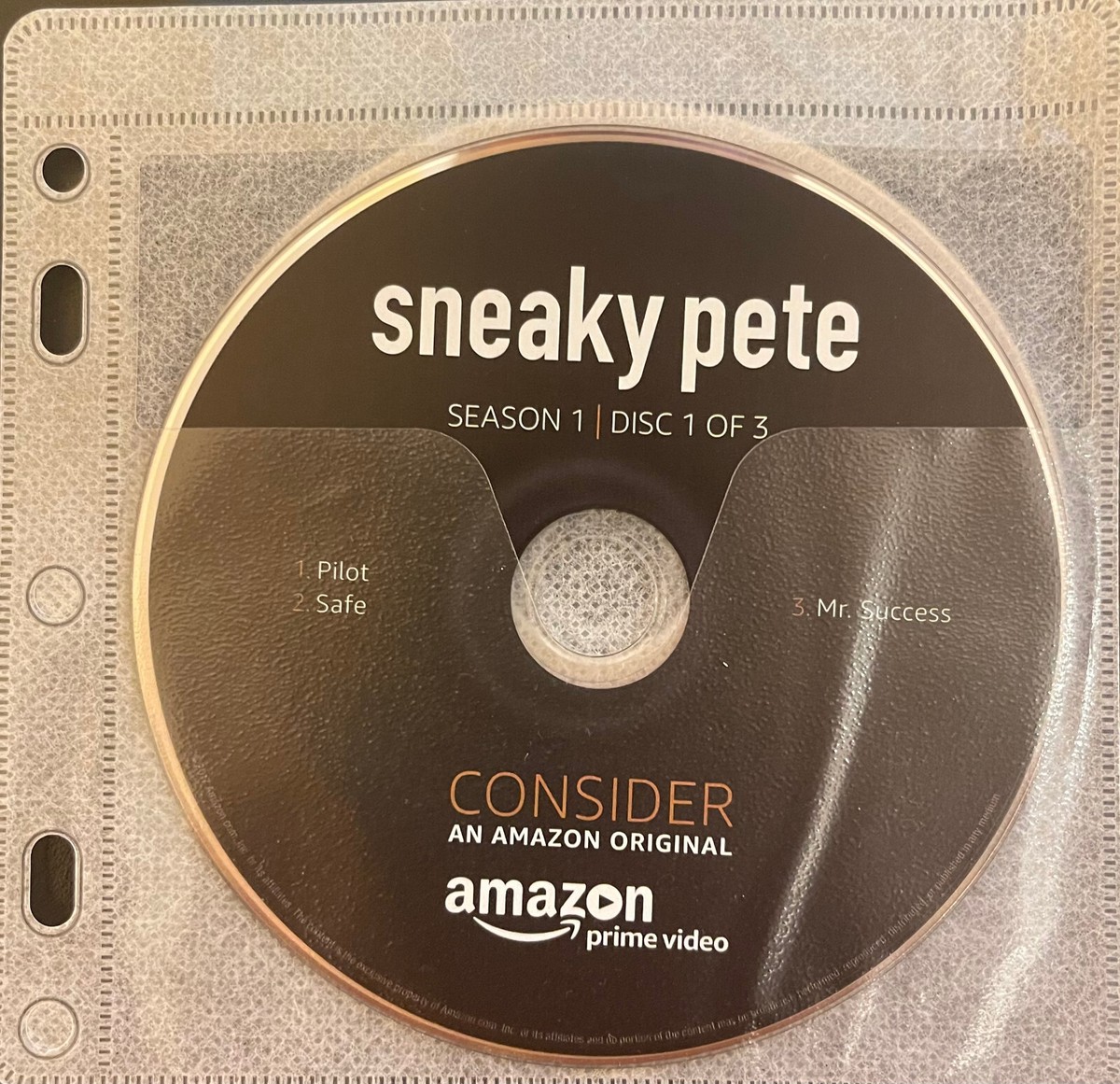 SNEAKY PETE Complete Season DVD Amazon Emmy