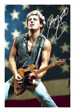 Bruce Springsteen Signed A4 Photo Print Autograph Music
