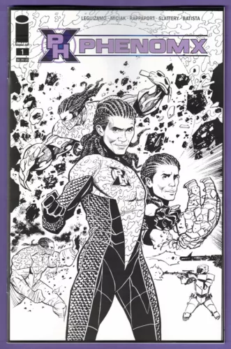 PHENOM X #1 1 :10 McFarlane B&W Variant Cover  Image Optioned Actual Scans!