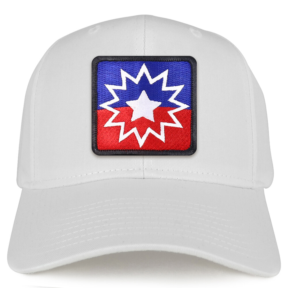 Independence Day Square Embroidered Patch Structured Baseball Cap