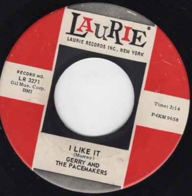 Gerry And The Pacemakers   I Like It / Jambalaya 1964 Laurie Rock VG Plays Clean