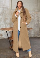 June+vie Maxi Teddy Fleece Coat, Size 10/12, S, (id#5397070-c3)