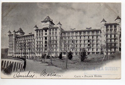 SCHWEIZ SWITZERLAND Kanton Waadt CAUX ROCHERS DE NAYE Palace Hotel Außenansicht 6