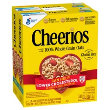 General Mills, Cheerios Cereal, 2 Bags, 40.7 oz Total