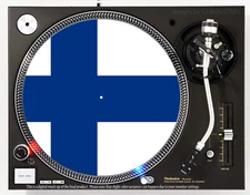 FINLAND FLAG - DJ SLIPMAT 1200's or any turntable, record player