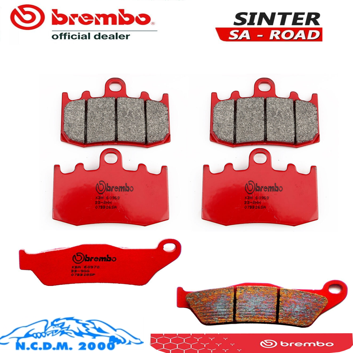 Brembo Brake Pads Kit Front + Rear BMW R 1200 GS Adventure 2008 | eBay