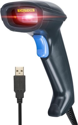 MUNBYN USB Barcode Scanner,1D/2D Wired Auto Reader Scan on Paper,... 