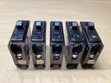 LOT OF 5 WESTINGHOUSE CIRCUIT BREAKERS 1 POLE 20A 107F221 CO