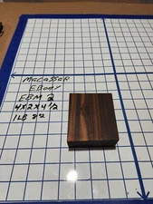 Macassar Ebony/Striped Ebony Turning Wood Blank 4"x2"x4 1/2" EBM2