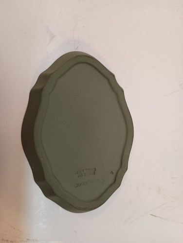 Bandeja de baratija ovalada verde madera de cuña querubines en juego 4,5" de ancho - Imagen 3 de 4