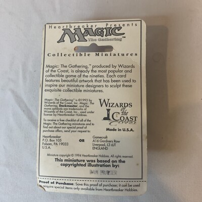 RARE* MTG Heartbreaker MAGIC miniature MAHAMOTI DJINN #9124 1994