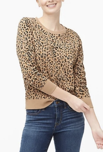 J Crew Factory Brown Leopard Animal 