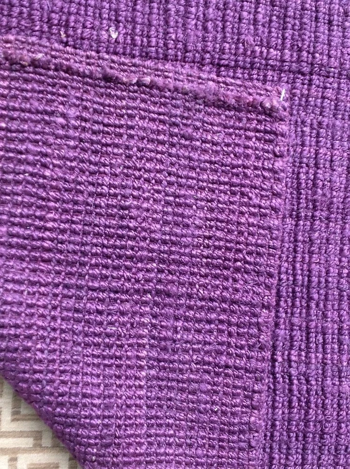 Alfombra Safavieh Yute Barbados Tejido Plano Grueso Púrpura Hecha a Mano 6 x 9 Foto 2 de 3