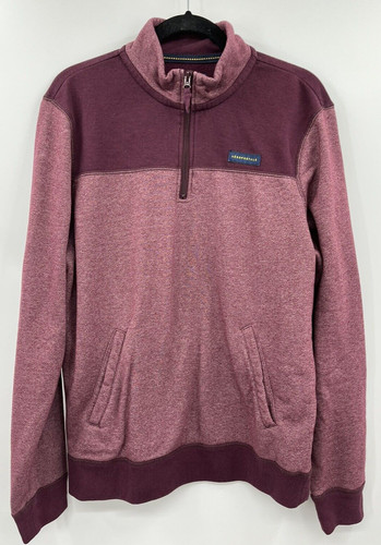 Aeropostale Men’s Size Large 1/4 Zip Sweatshirt Two Tone Mock Neck