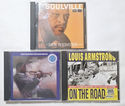 Louis Armstrong & His All-Stars Satch Plays Fats, On The Road & Soulville CD Lot