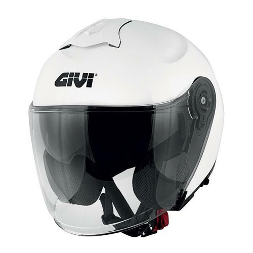 CASCO MOTO JET IN TERMOPLASTICA GIVI X.22 PLANET SOLID COLOR BIANCO LUCIDO  | eBay