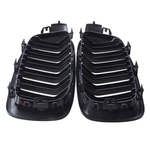 4X Kidney Grill + Carbon Fiber Mirror Cover Cap for BMW F30 2012-2018 320i 328i - Picture 10 of 11