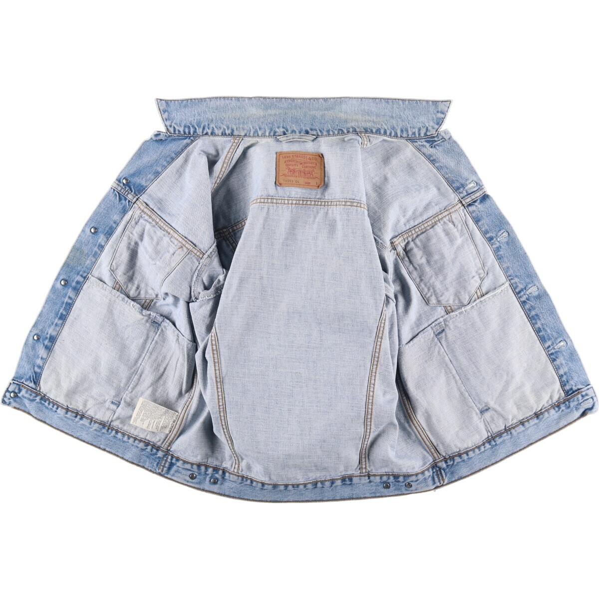 90'S Levi's 70503-04 Euro Model Denim Jacket, G-Jean, Men's 90'S Levi's 70503-04 Euro Model Denim Jacket, G-Jean, Men's