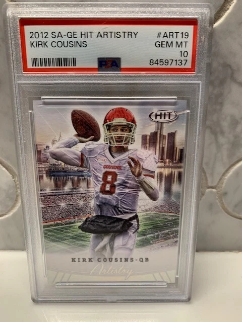 Kirk Cousins SA-GE Hit Artistry #ART19 Base