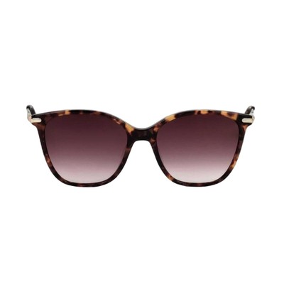 NEW Longchamp Havana Sunglasses Cay Eye Tortoise & Gold 