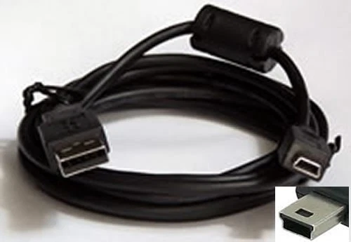 Mini USB 5 Pin Cable, USB A male to 5 pin mini B cable 6 Ft long, USB to Mini - Image 1 of 1