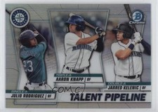 2020 Bowman Talent Pipeline Trios Chrome Julio Rodriguez Aaron Knapp 0ha3