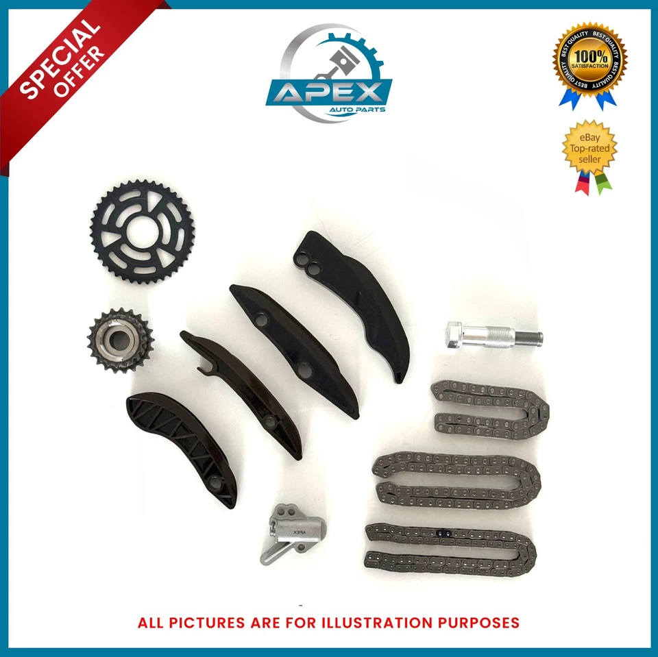 BMW N47 N47D20 2.0 DIESEL1 3 5 X1 X3 X5 TIMING CHAIN KIT TOP QUALITY 1 F20 NEW - Image 4 of 4