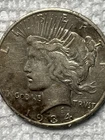 1934-S Peace Silver dollar, XF grade estimate,90% Silver US Coin.