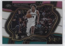 2022 Panini Select Courtside Teal White Pink Prizm 45/49 Devin Vassell #264 16qd