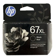 HP 67XL Black Ink Cartridge Genuine NEW