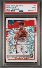 2020 Donruss Optic RATED ROOKIE Deni Avdija WHITE SPARKLE rc PSA 9