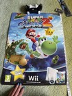 Super Mario Galaxy 2 RAR Wii Mario & Yoshi Doppelseitiges Werbeposter