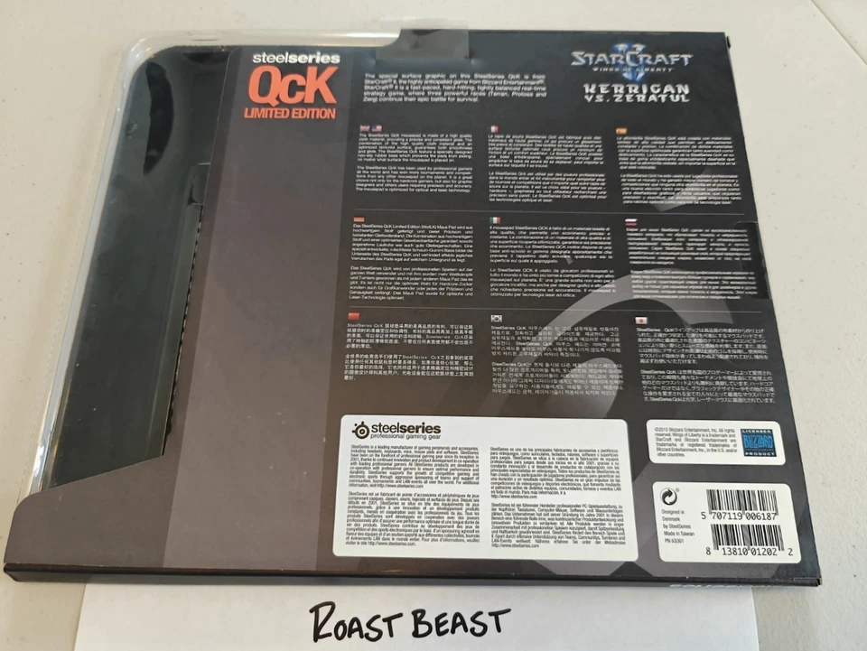 SteelSeries QcK LE Gaming Mousepad Starcraft 2 Wings Of Liberty Sealed NEW RARE - Image 2 of 2