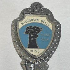 Wisconsin Dells Stand Rock Wisconsin Vintage Souvenir Spoon Collectible