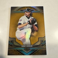 2024 Topps Triple Threads Randy Johnson Gold #/99 Mariners SP HOF