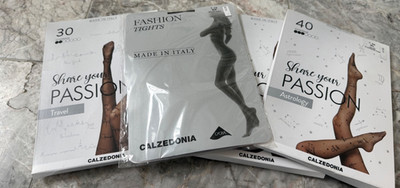 Calzedonia  4 NWT Pairs of black  tight 3 sz s/m one size M/L