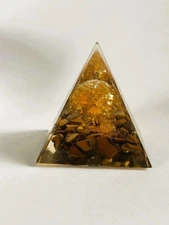 Natural Resin Crystal Orgonite Tree of Life Pyramid Fortune Luck