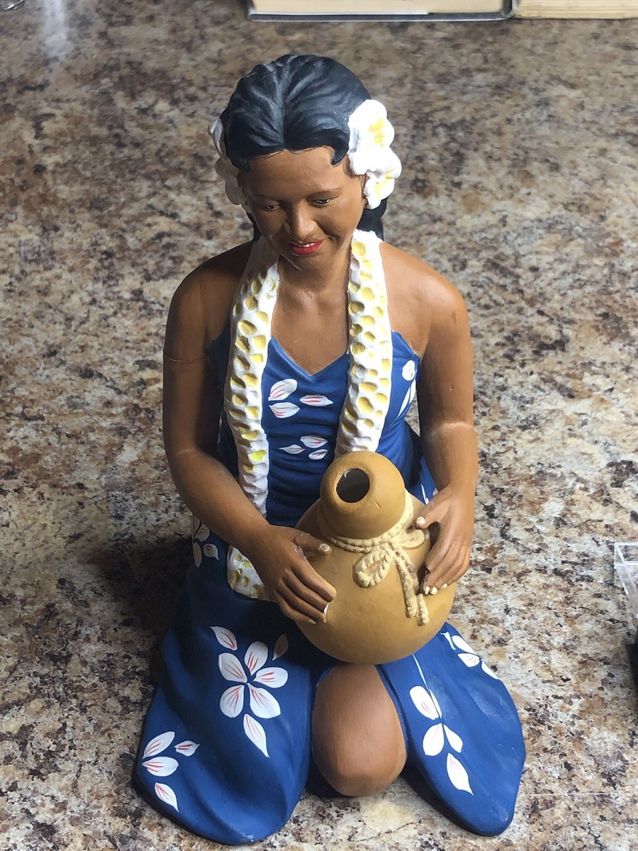 置物 pacific ocean Very Rare 1950's Hakata Urasaki Hawaii Hula Doll With IPU Made In