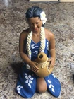 Very Rare 1950’s Hakata Urasaki Hawaii Hula Doll With IPU Made In Japan Damaged